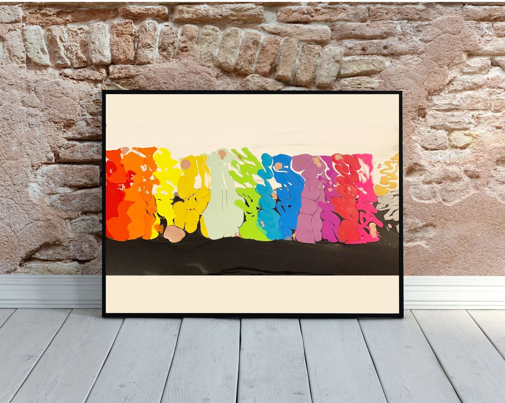Rainbow Art Print - "Rainbow in Progress"