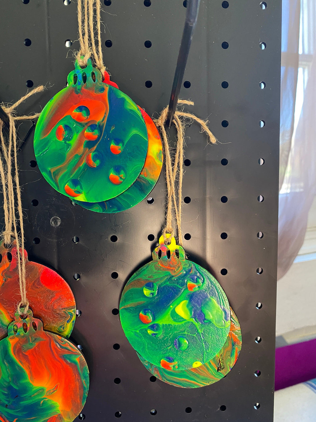 Neon, Rainbow Ornaments, Black light