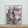 Purple, Black, Gray, Silver Art Print - Asexual Pride