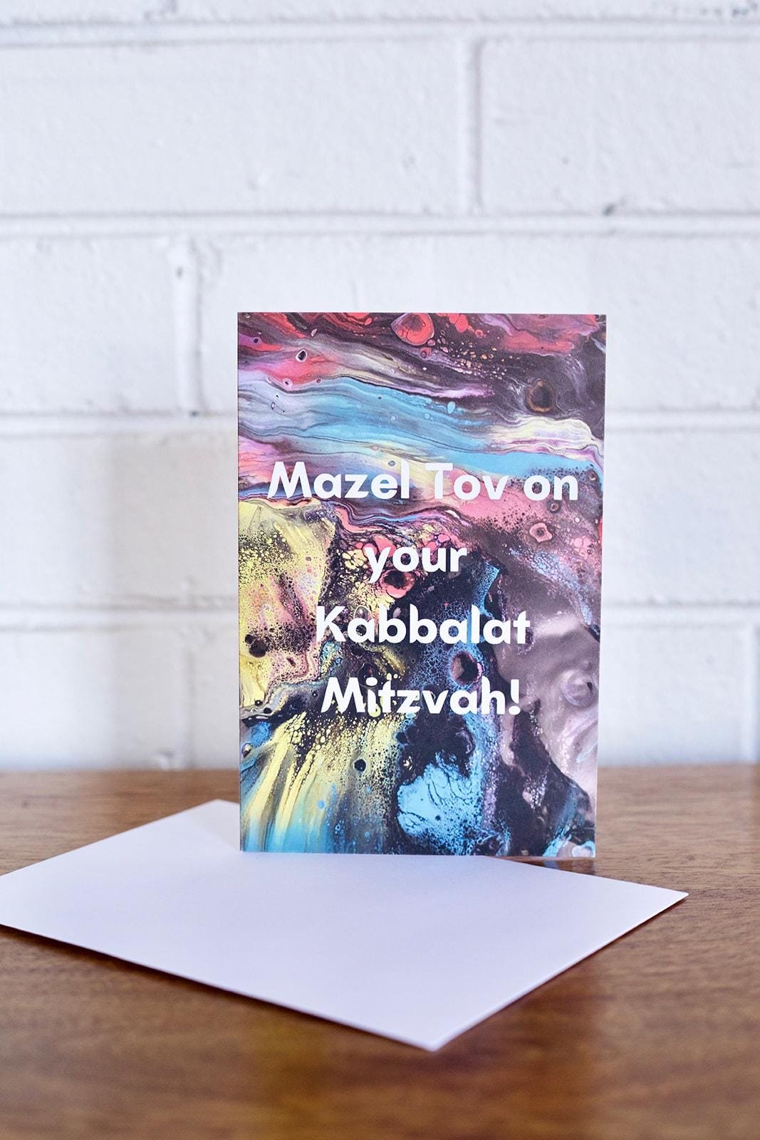Mazel Tov on your Kabbalat Mitzvah Greeting Card