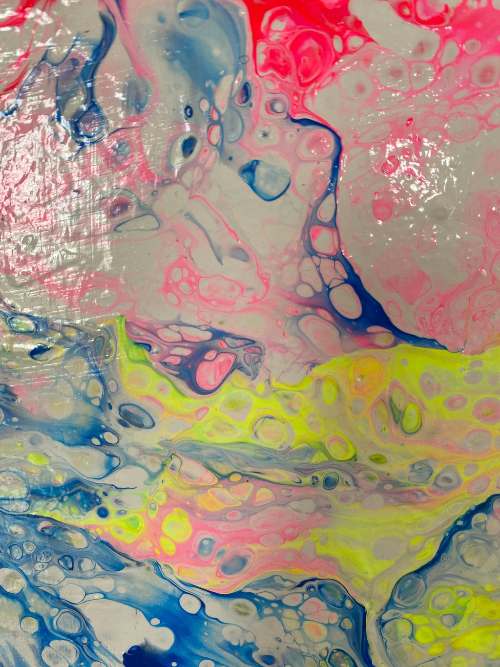 Pansexual Pride Pour Painting - Subtle Pride Art - Pan Pride - "You are Loved #8" 8"x10" Fluid Art Painting