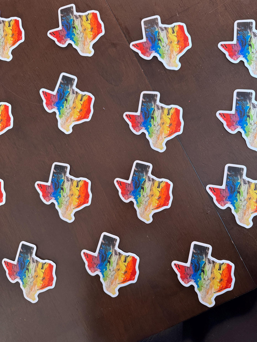 Texas State Sticker - Trans Pride and Progress Pride