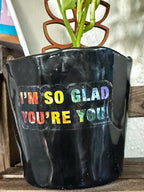 I'm So Glad You're You  - Translucent Clear Glossy Vinyl - Rainbow - 3.5"x1.5"