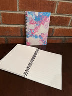 Blue and Pink Soft Touch Cover Spiral Journal -  5.5"x8" - LGBTQ