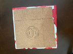 Upcycled Pour Painted Ceramic Trivet - 6"x6"  - Cork Backing - Suitable for Hot and Cold items