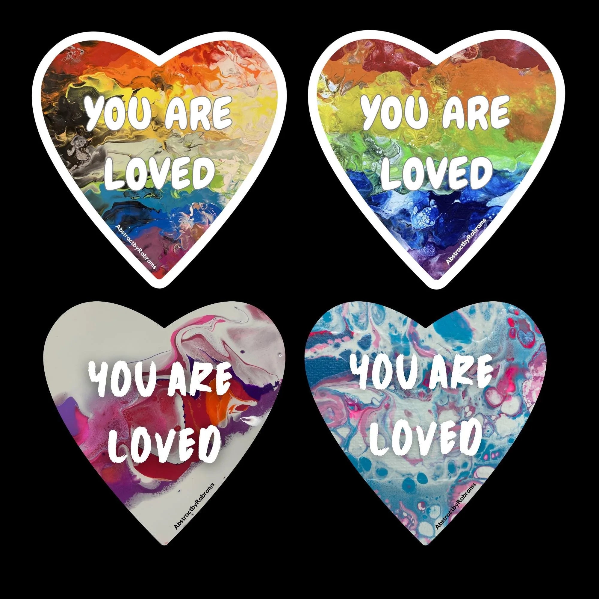 You Are Loved Sticker - 2" and 3"  LGBTQ+ Vinyl and Polypropylene