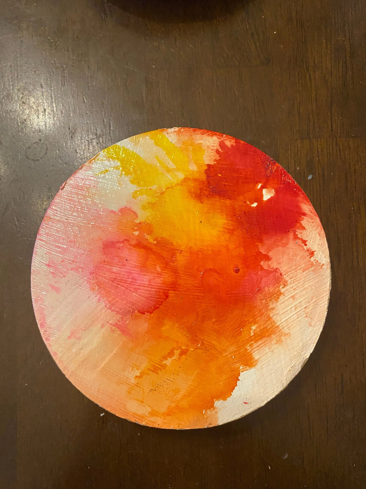Upcycled Alcohol Ink Trivets - 4 3/5" - Abstract Kitchen - Cork Backing - Suitable for Hot and Cold items