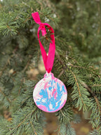 Blue, Pink and White Ornaments