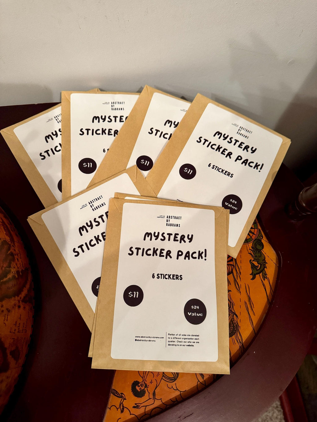 Mystery Sticker Packs - Packs of 6 Mystery Sticker