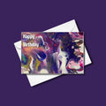 Happy Birthday - 4"x6" - Birthday Card -  Blank Inside - 100% PCW Paper