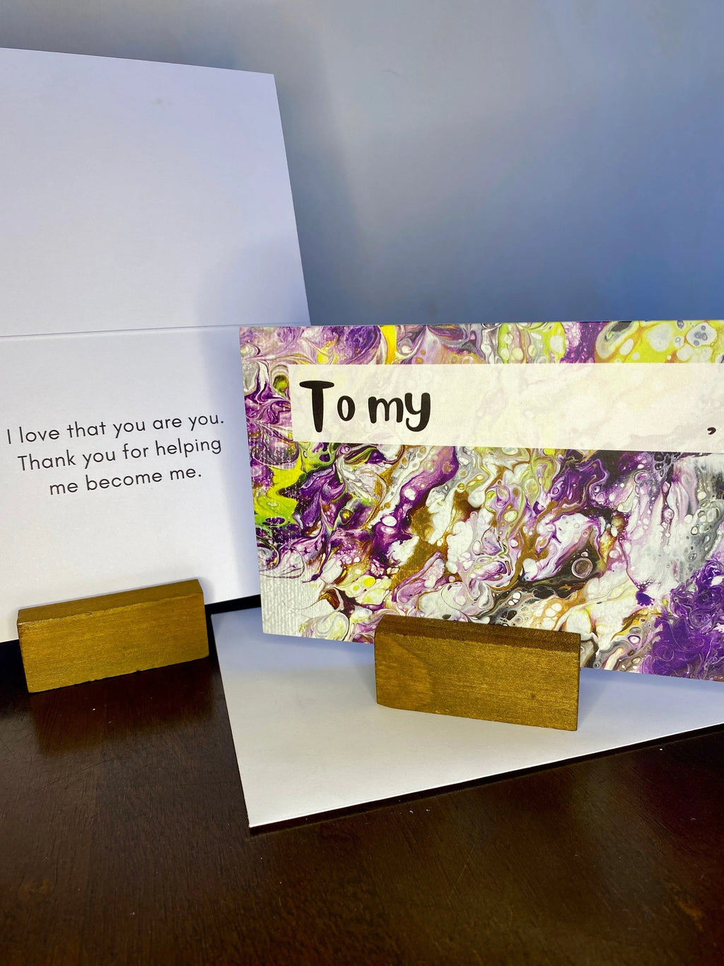 Subtle Non-Binary Parent Greeting Card - Fill in the Blank - 4"x6"  -  Non-Binary Parent - Enby Parent