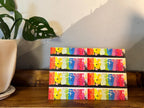 Abstract Rainbow Card - 4"x6" -  Blank Inside - 100% PCW Paper