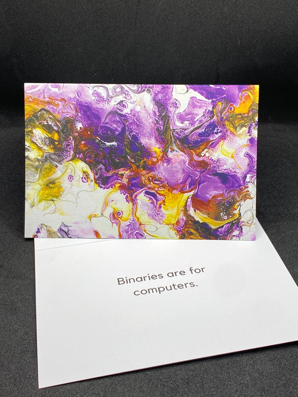 Subtle Non-Binary Pride Abstract Greeting Card - 4"x6"