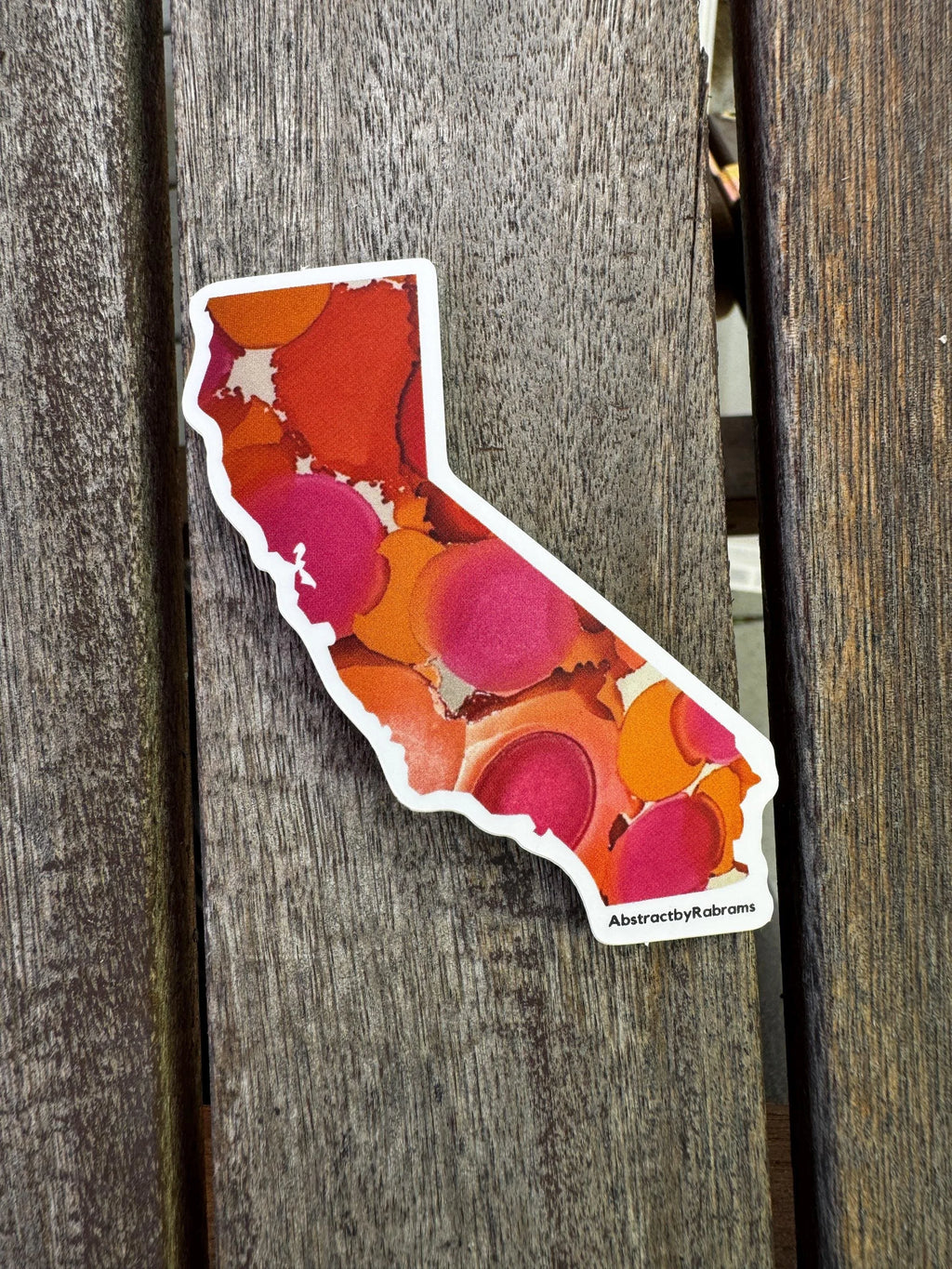 California State Sticker - 3” x 2.5" - Polypropylene - Rainbow - Sunset - Trans - LGBTQ+
