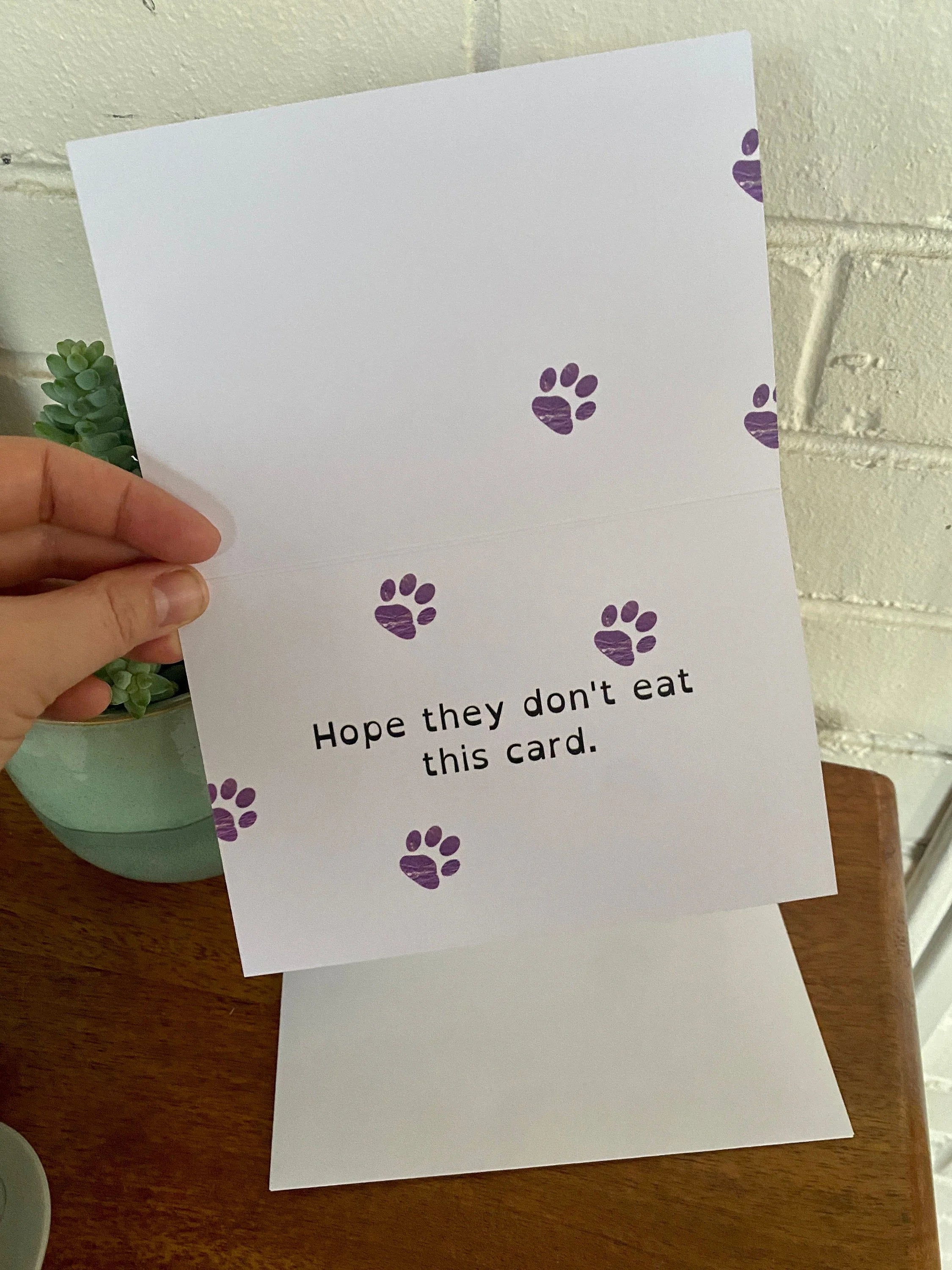 Congrats on Getting a Dog Greeting Card - 4"x6" - New Dog - Puppy