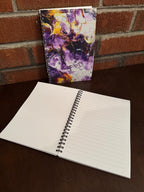 Purple and Yellow Soft Touch Cover Spiral Journal -  5.5"x8"