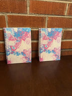 Blue and Pink Soft Touch Cover Spiral Journal -  5.5"x8" - LGBTQ