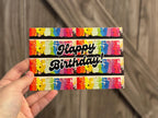 Rainbow Happy Birthday - 4"x6" - Birthday Card -  Blank Inside - 100% PCW Paper