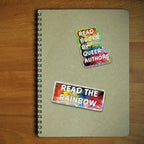 Read Books by Queer Authors Sticker - 3" - Rainbow - Vinyl - LGBTQ+ - Ally