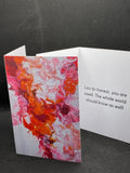 Clearance: Subtle Lesbian Pride Abstract Greeting Card - 4"x6"