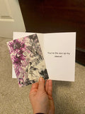 Subtle Asexual Pride Abstract Greeting Card - 4"x6"