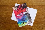 Mazel Tov Greeting Card - Abstract Painting