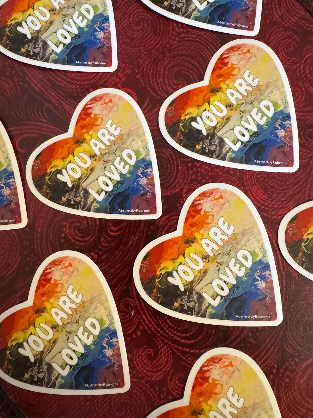 You Are Loved Sticker - 2" and 3"  LGBTQ+ Vinyl and Polypropylene