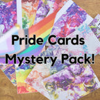 Pride Card Mystery Packs! - 8 Cards - 4"x6" - Rainbow - LGBTQ+ - Trans, Bisexual, Lesbian, Non Binary