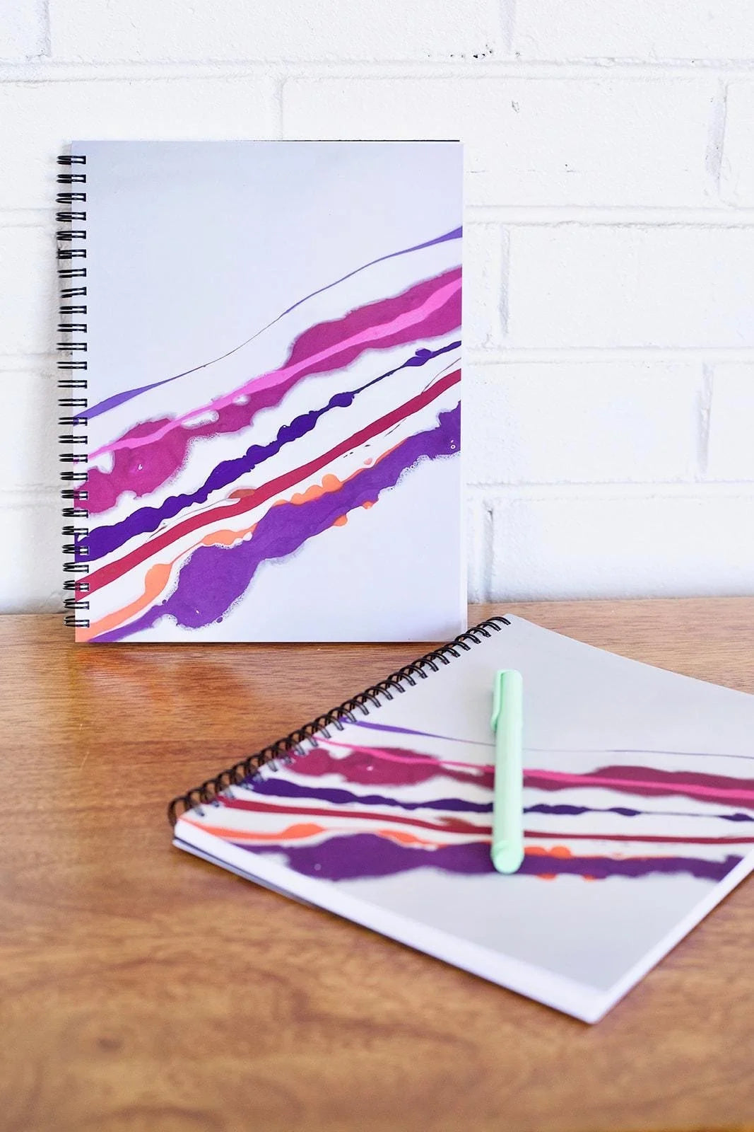 Mystery  Softcover Spiral Blank Notebooks - 7 inch x 9 inch