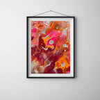 Bright and Vibrant Art Print - Lesbian Pride