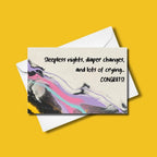 Sleepless Nights, Diaper Changes, & Lots of Crying... Congrats! Greeting Card