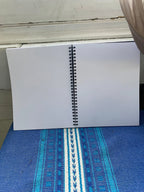 Softcover Spiral Sketchbook - Pink, Orange and Purple -  7 inch x 9 inch