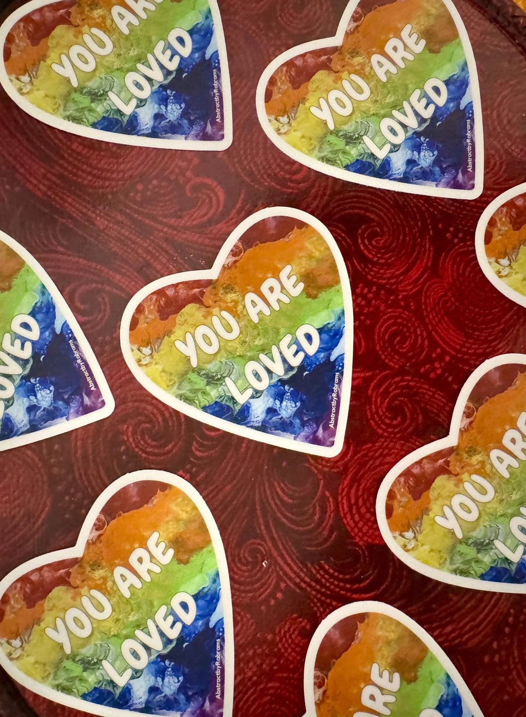 You Are Loved Sticker - 2" and 3"  LGBTQ+ Vinyl and Polypropylene