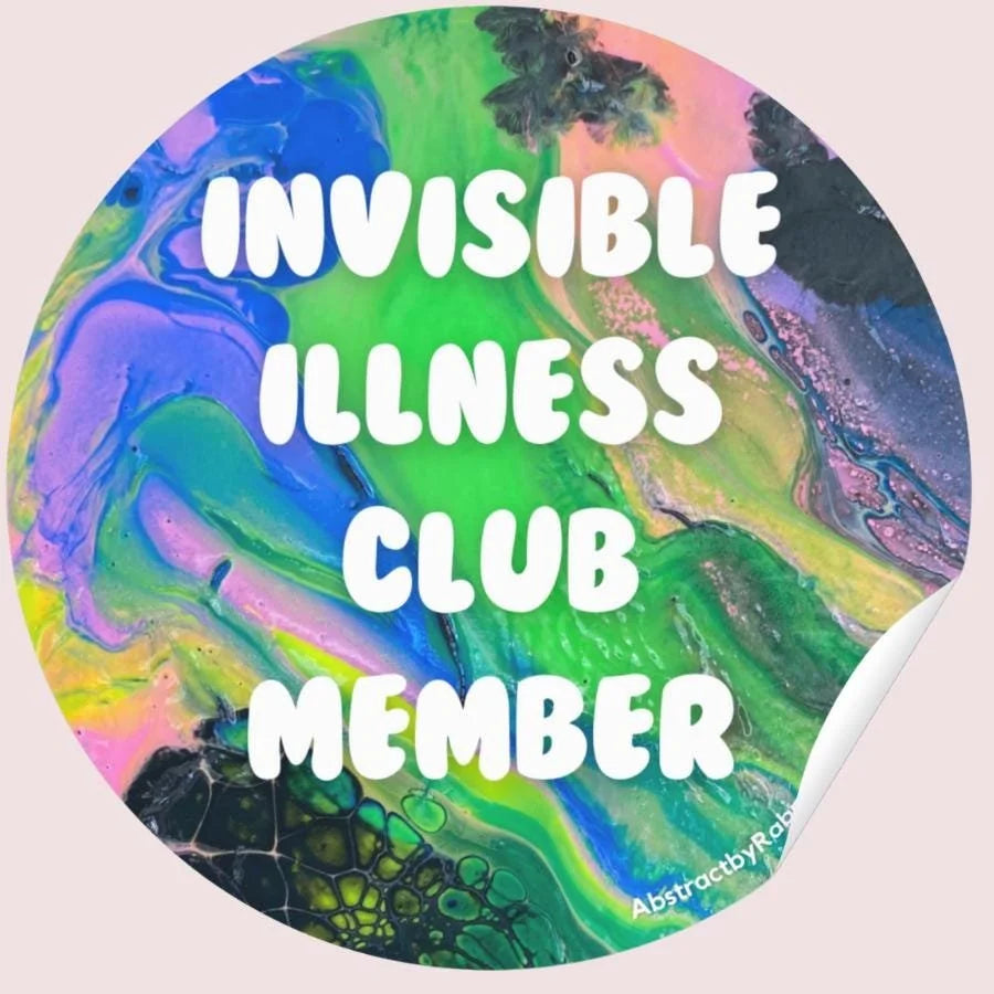 Invisible Illness Club Member - 3" - Rainbow - Polypropylene - Weatherproof