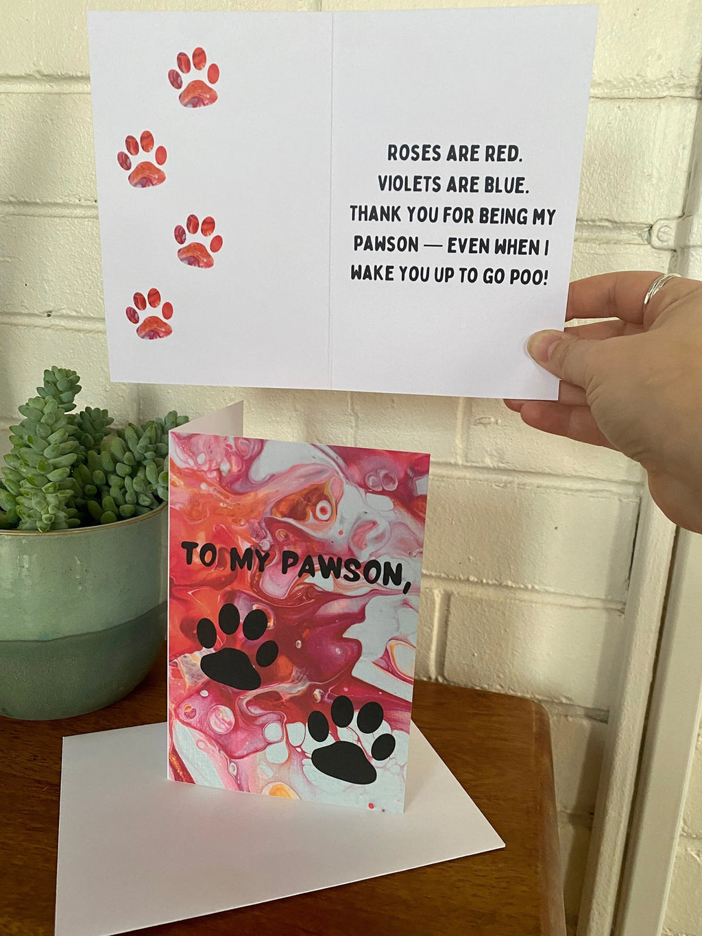 Your Dog Loves You Card - 4"x6" - Love Note From your Dog
