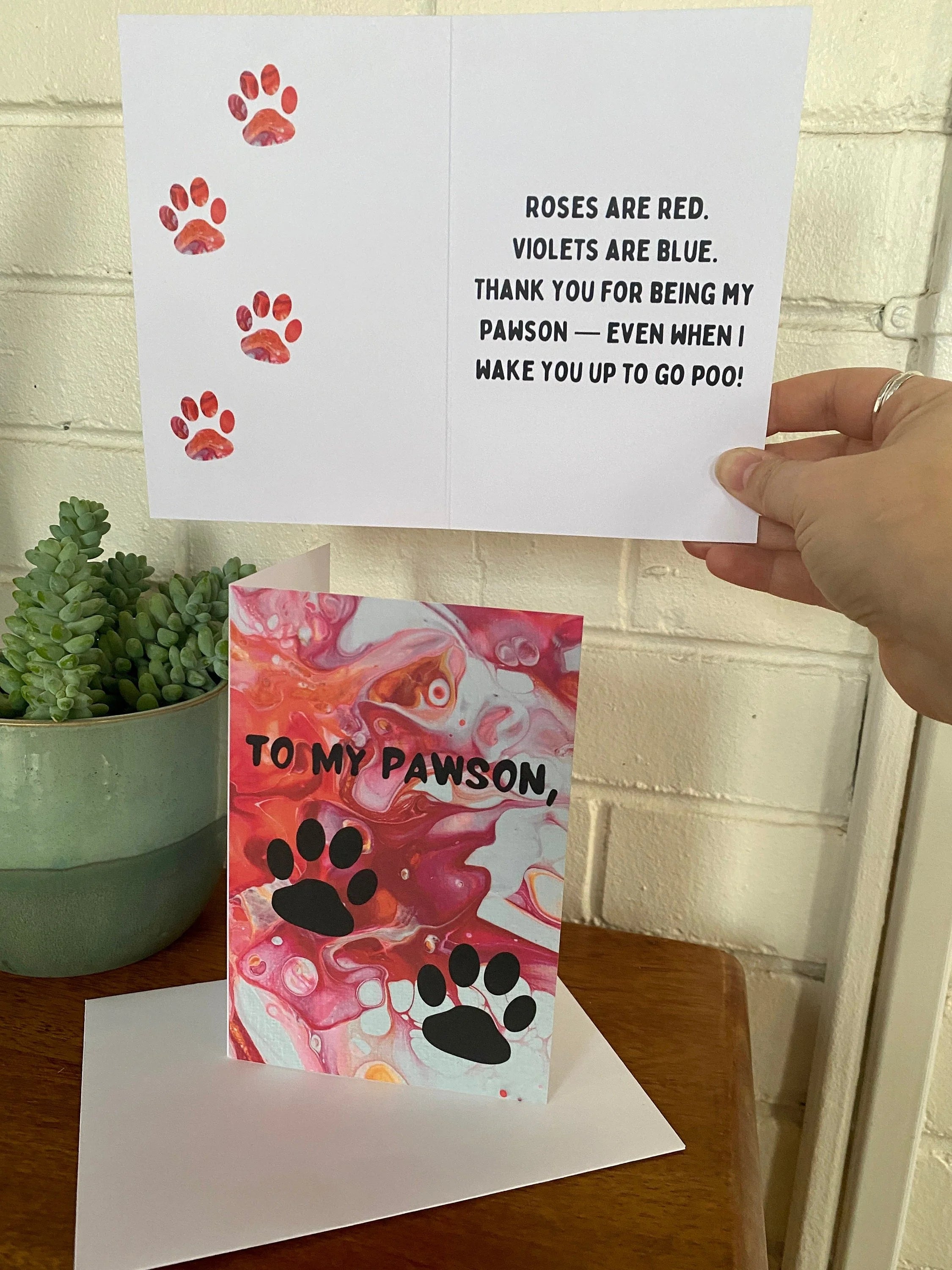 Your Dog Loves You Card - 4"x6" - Love Note From your Dog