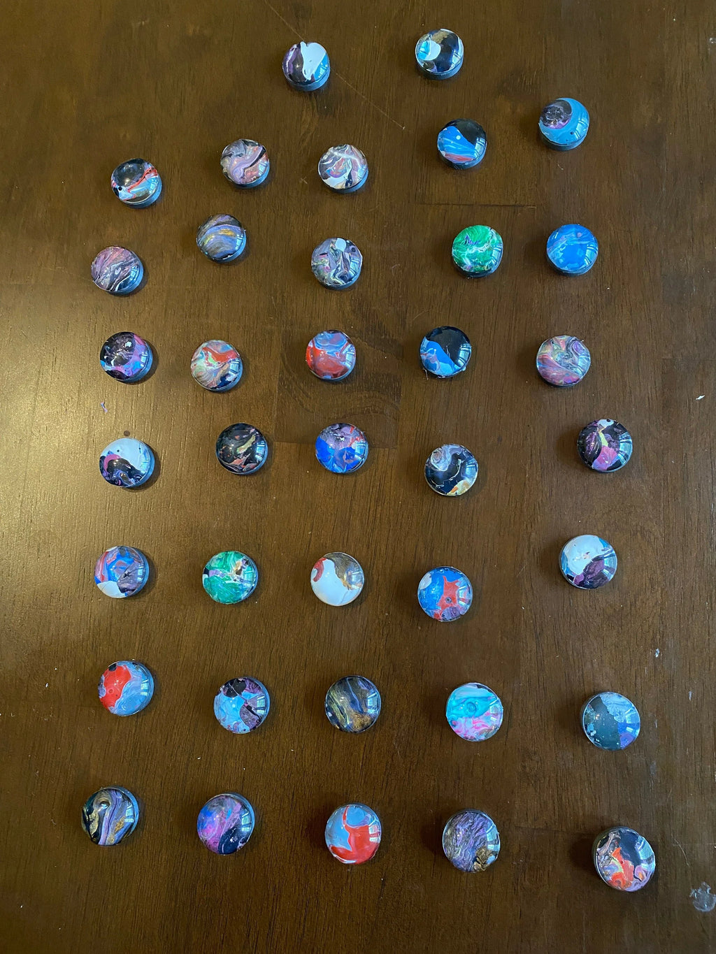 Upcycled Strong Magnets - 1" - Mystery Packs - Set of 4 or 8