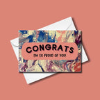 Congrats! I'm so Proud of You - 4"x6" - 100% PCW Paper