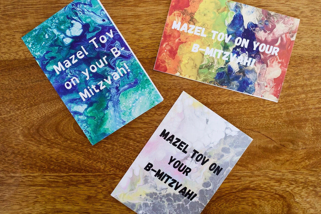 Mazel Tov on Your B-Mizvah Greeting Cards