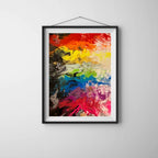 Vibrant Rainbow Art Print - "Fiery Rainbow"