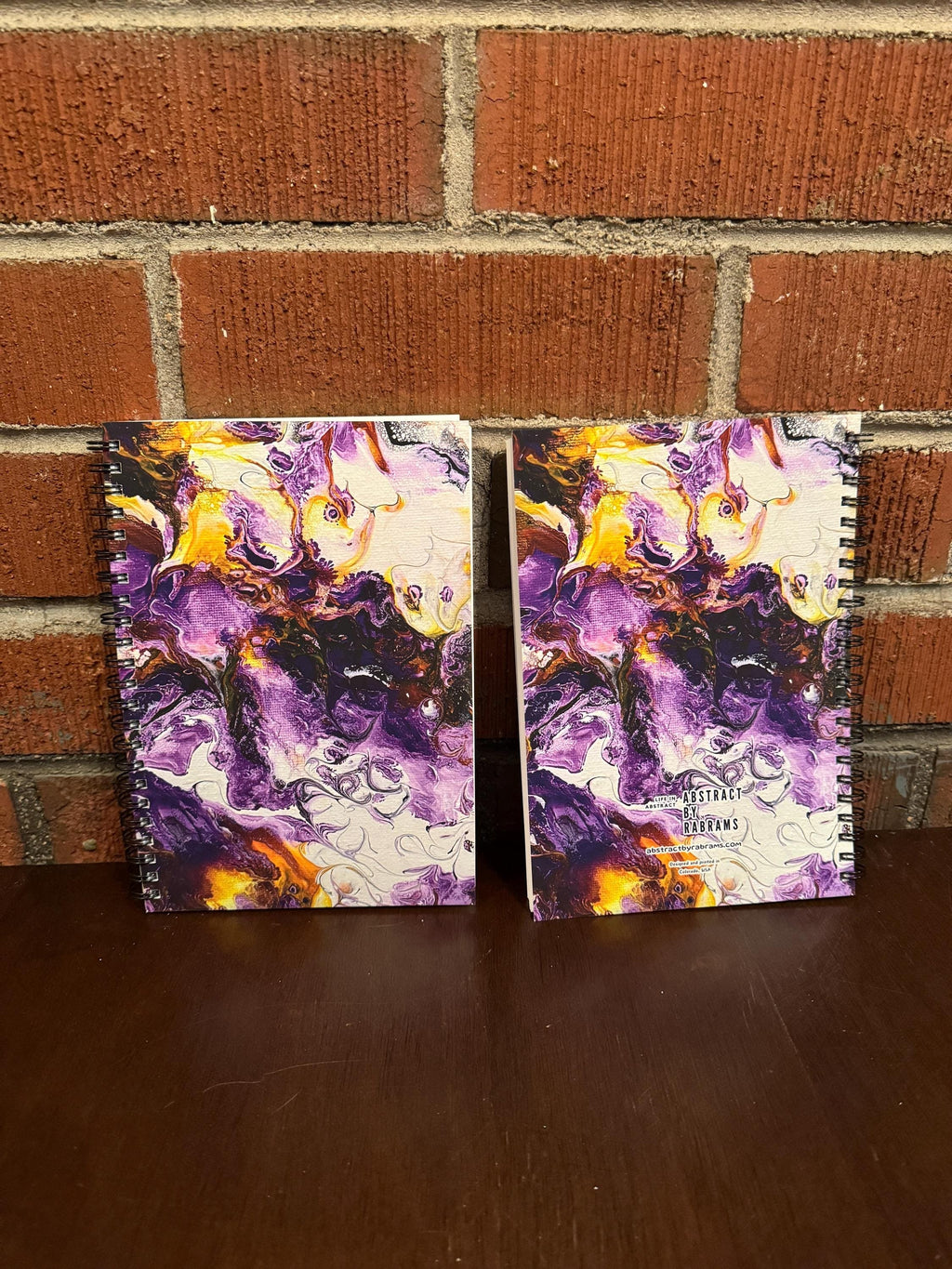 Purple and Yellow Soft Touch Cover Spiral Journal -  5.5"x8"