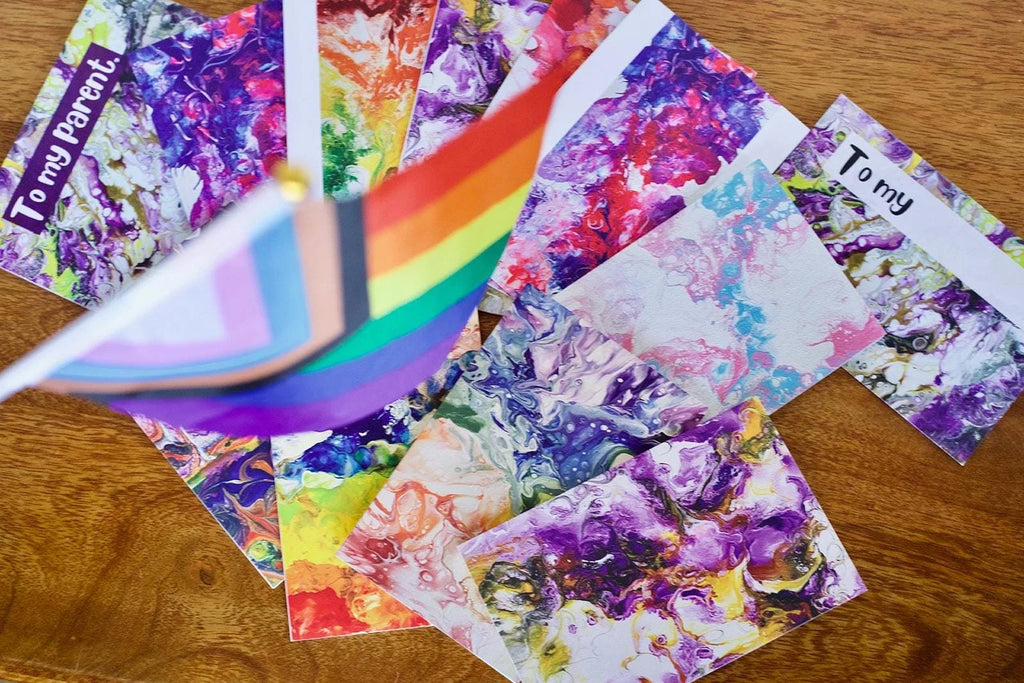 Subtle Non-Binary Pride Abstract Greeting Card - 4"x6"