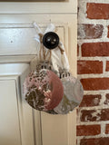 Wooden Metallic Christmas Ornaments - Twine or White Ribbon. 3" Silver, Gold, Rose