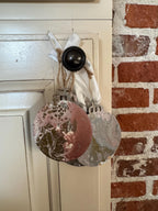 Wooden Metallic Christmas Ornaments - Twine or White Ribbon. 3" Silver, Gold, Rose