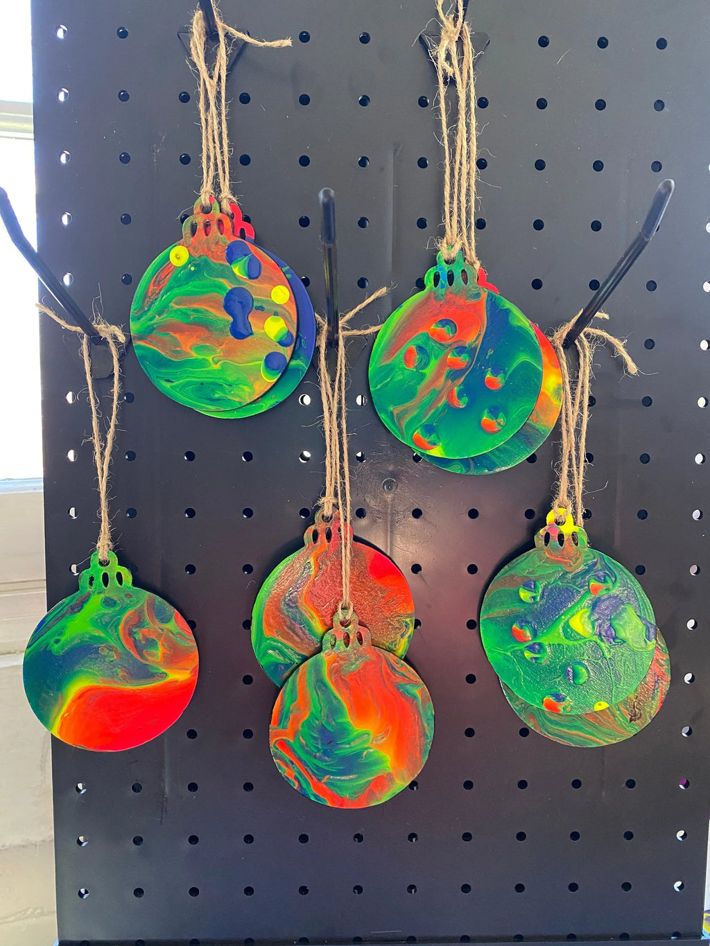 Neon, Rainbow Ornaments, Black light
