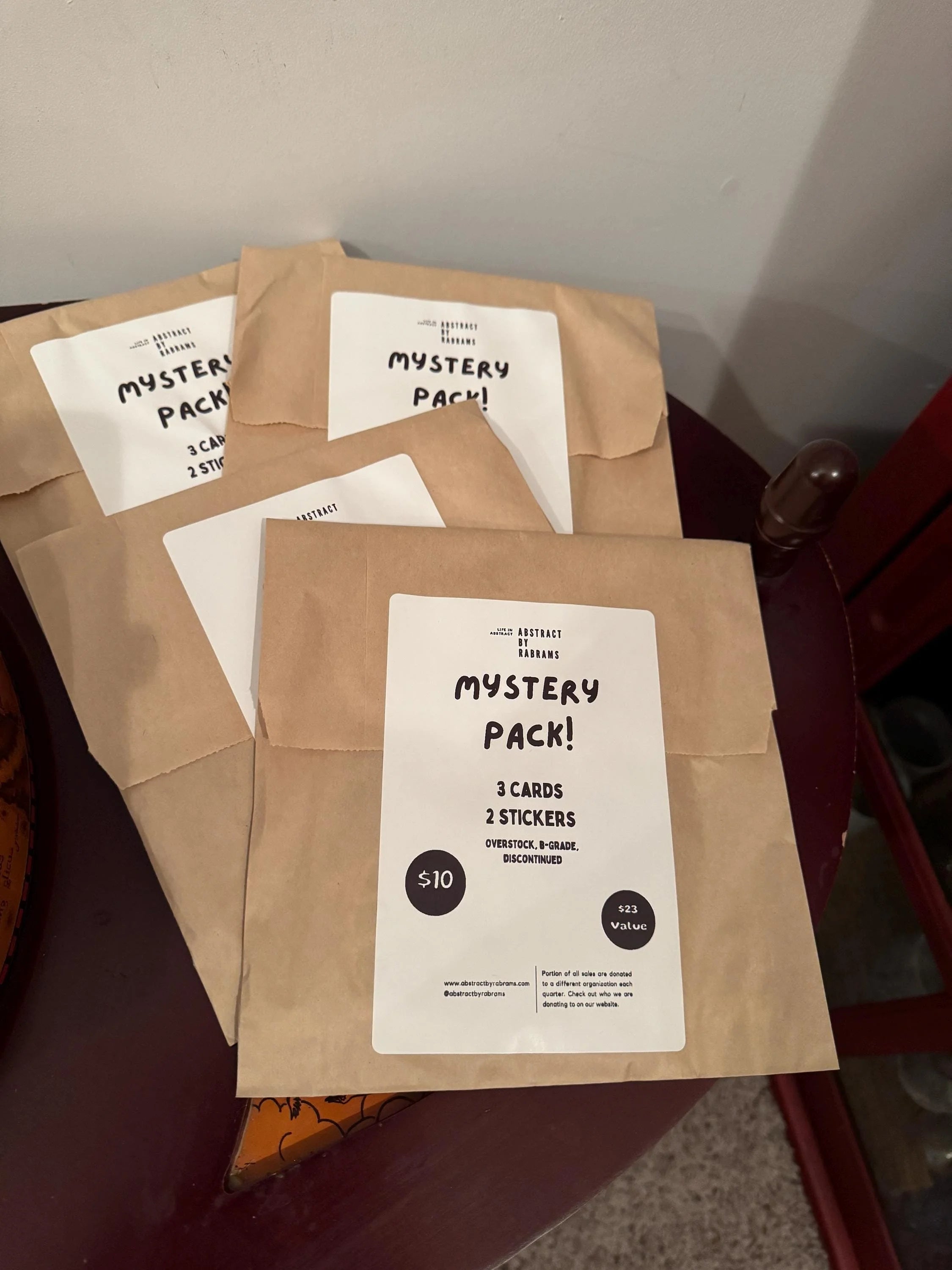 Mystery Card and Sticker Packs - 3 Cards and 2 Stickers