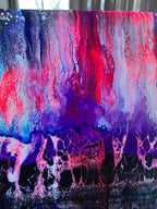 Genderfluid Pride Pour Painting - Subtle Pride Art - "You are Loved #12" 8"x8" Fluid Art Painting