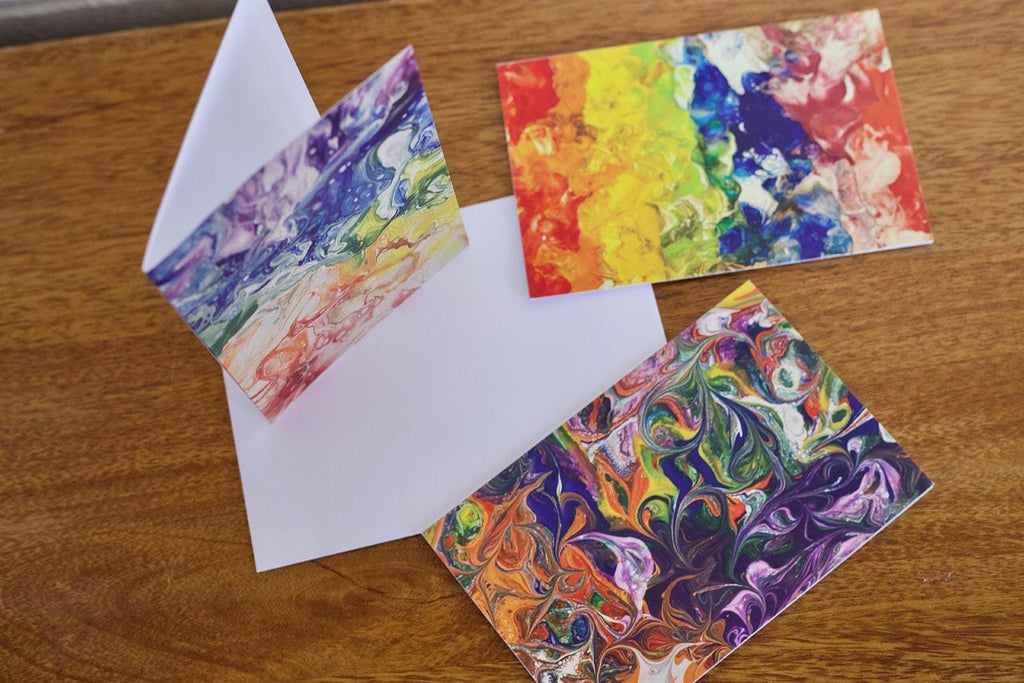 Rainbow Painting Greeting Card - Rainbow - 4"x6" - LGBTQ - Blank Card