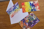 Rainbow Painting Greeting Card - Rainbow - 4"x6" - LGBTQ - Blank Card