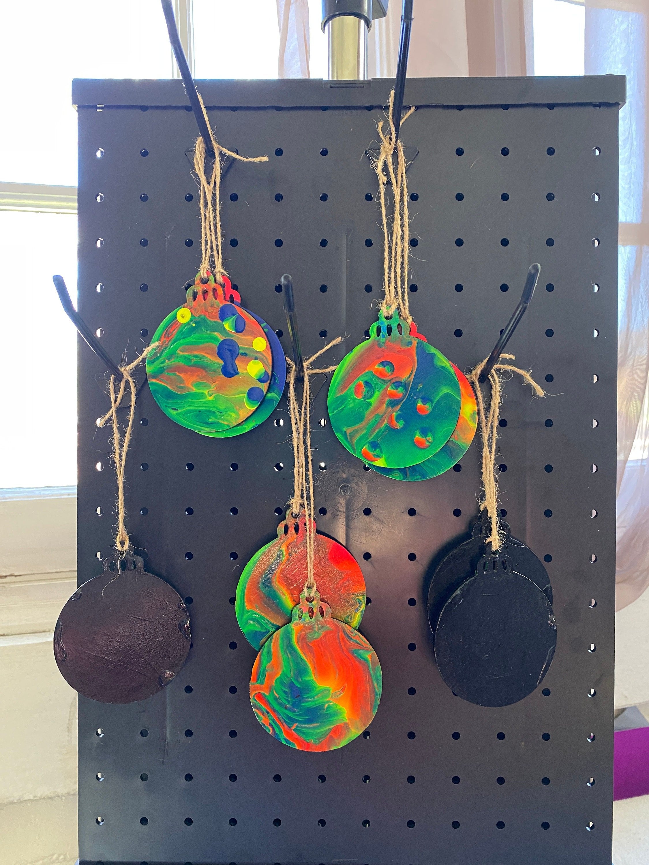 Neon, Rainbow Ornaments, Black light